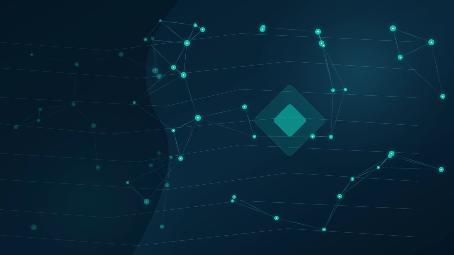 Abstract network illustration representing digital product and commerce infrastructure.